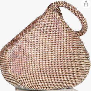 New rose Jessica McClintock Staci mesh wristlet